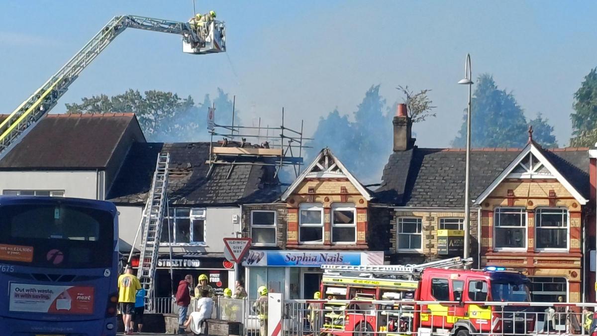The 2024 fire above the Vietnamese nail bar known as Sophia Nails in Ammanford